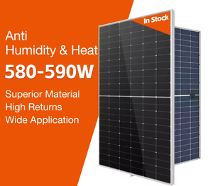 แผงโซลาร์เซลล์แบบสองหน้า N-Type Half Cell HJT กำลังไฟ 600-630 วัตต์ ป้องกันความชื้นและความร้อน รุ่น LR5-72HTHF สำหรับระบบโซลาร์เซลล์แบบเชื่อมต่อกับระบบไฟฟ้า (On Grid) - Product Image 1