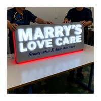 Letrero Luminoso LED 3D Personalizado para Exteriores con Logotipo, Diseño Publicitario Gratuito para Decoración de Marcas Comerciales