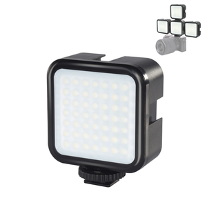 Mini Lampe Vidéo LED Portable 5W 6000K 49 LED pour Vlog, Lumière d'Appoint pour Trépied de Caméra avec Trous de Fixation 1/4 Pouce pour <span class=keywords><strong>YouTube</strong></span> - Product Image 1