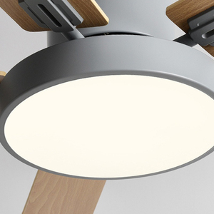 นอร์ดิกพัดลมเพดาน LED แบบทันสมัยสำหรับห้องนอนควบคุมด้วยรีโมตลมแรงรับประกัน5ปี3000-6500K อุณหภูมิสี - Product Image 4