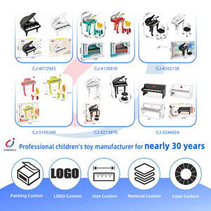 Jouet musical pour enfants Chengji : Clavier, instrument de musique, triangle éducatif <span class=keywords><strong>avec</strong></span> microphone, mini <span class=keywords><strong>piano</strong></span> pour l'apprentissage précoce des enfants - Product Image 4