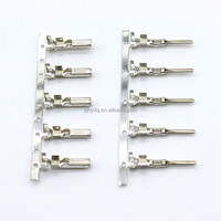 Terminales de Crimpado Hembra Plateados Circulares 282466-1, Recubiertos de Cobre y Fósforo, para Cables de 15-13 AWG, Conector de Cable Automotriz Tyco Electronics