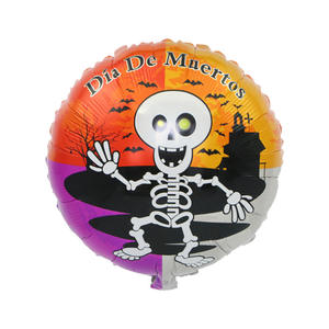 Distributeur de ballons citrouille Happy Halloween en feuille d'hélium - Product Image 3