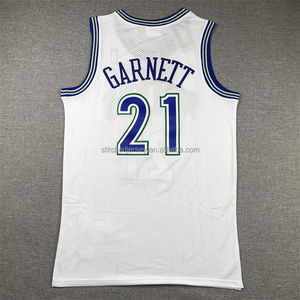 Maillot de basket rétro pour homme, cousu, Anthony Edwards, Jaden <span class=keywords><strong>McDaniels</strong></span>, Kevin Garnett, Donte DiVincenzo, tailles S-2XL - Product Image 3