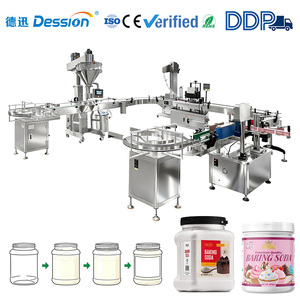 Multi-Purpose Automatic <strong>Baking</strong> <strong>Soda</strong> Powder Bottle Jar Filling Capping Labeling <strong>Machine</strong> - Product Image 1