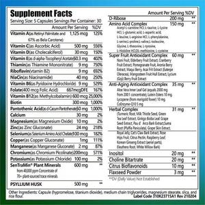 Nutrition 12 suplemen serat diet vitamin nutrisi harian 70 tanaman campuran 150 kapsul - Product Image 3