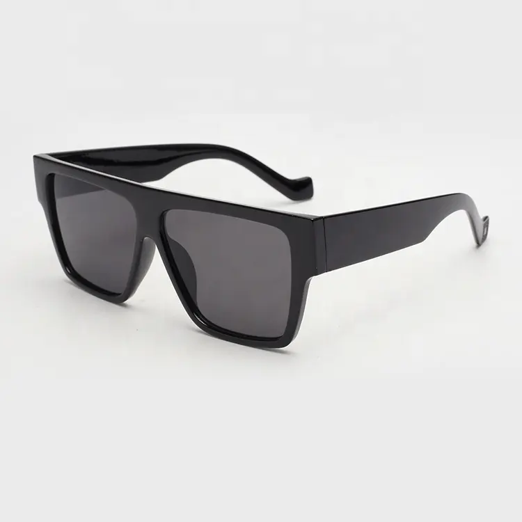 ready stock sunglasses 2022 Fashion Magazine Design Party Man Eyewear Vacation Square Black Big Frame PC Unisex Sunglasses