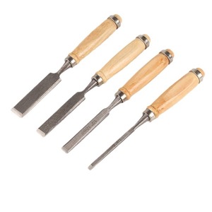 Ciseaux à bois plats, ensemble de 4 pièces, 20 mm, pointe droite, outils de menuiserie - Product Image 1