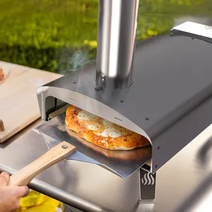 不锈钢披萨烤箱便携式桌面木球室内石火披萨烤箱
