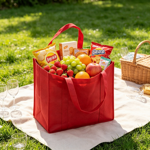 Custom Promotional Shopping Bag Non Woven <b>Handbag</b> Thickened 3D Premium Texture Bag For Business Activity Marketing Gifts - Product Image 5