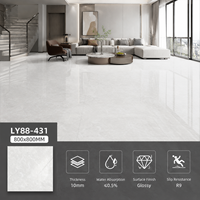 Carrelage en porcelaine effet marbre brillant 800x800mm, résistant à l'usure, pour sol et mur, dalle céramique pour salon, cuisine, salle de bain, couloir