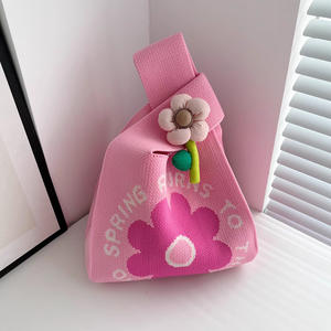 Elegant Knitted <b>Handbag</b> <b>for</b> Women Gift Tote Bag <b>for</b> Baby Shower Birthday or <b>Wedding</b> - Product Image 6