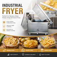 Friteuse Industrielle Commerciale Entièrement Automatique pour Frites, Snacks et Chips de Pommes de Terre en Batch