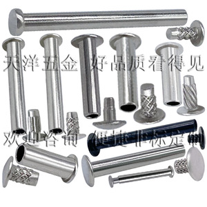 Rivets filetés Tianyang Hardware 2.0-6.5mm en acier inoxydable à double capuchon pour vêtements, durables - Product Image 1
