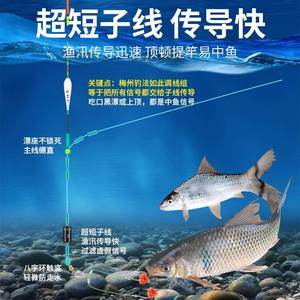 Hameçon double à dégagement rapide ultra-court 8 cm anti-emmêlement haute résistance barbelé pour la pêche à la carpe boueuse méthode Meizhou - Product Image 2