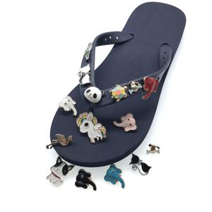 Thời Trang Mới Tùy Chỉnh Đầy Màu Sắc Voi Flip Flops Quyến Rũ Giày Phụ Kiện Quyến Rũ Đinh Tán Giày Pins Khóa Dép Sandal Trang Trí - Product Image 1