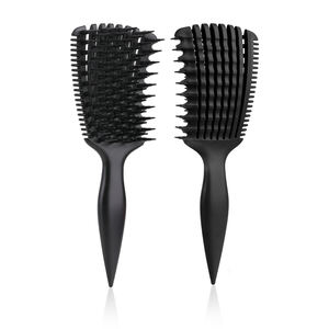 Cepillo de peluquero de salón con logotipo personalizado, cepillo para desenredar el pelo, ocho filas, masaje de pulpo, cepillo peine para desenredar el pelo para mujer - Product Image 6