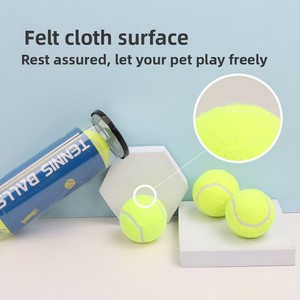 Juguete Masticable para Perros, Pelota de Tenis Elástica Resistente a las Mordidas, Pelota de Entrenamiento para Mascotas, Pelota de Tenis Duradera, Juguete Interactivo para Mascotas de Color Personalizado - Product Image 1
