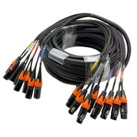 Câble audio tressé multi-cœurs 8 canaux en PVC pour console de mixage, amplificateur, connexion XLR, home cinéma
