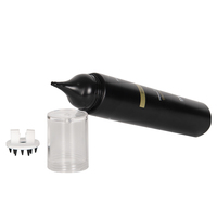Tube de massage personnalisé en plastique noir de 40 ml, vide, pour réinitialisation du cuir chevelu, emballage cosmétique avec finition brillante et couvercle à vis, pour usage sur les lèvres