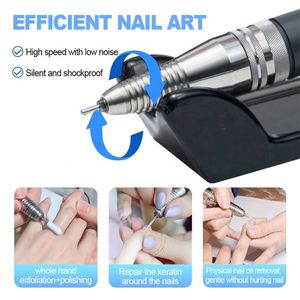 Outils de salon de beauté Machine à manucure Lime électrique Polisseuse Perceuse à ongles avec moteur sans balais Pièce à main en métal G5 UP200 Professionnel - Product Image 6