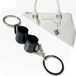 Kaffeekanne Schlüssel bund Ornament von Geldbörse Handtasche Schmuck Metall Handwerk Werbe geschenke Schlüssel ring SAHE