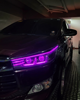 Kit de 4 feux LED RGB pour Innova Reborn, contrôle par application, système d'éclairage automobile DRL, amélioration de l'éclairage diurne de la voiture, décoration