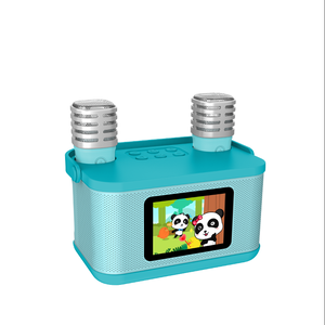 Mini haut-parleur karaoké portable pour enfants sans fil avec microphone, lecteur de musique, écran LED, batterie 2000 mAh - Cadeau idéal - Product Image 2
