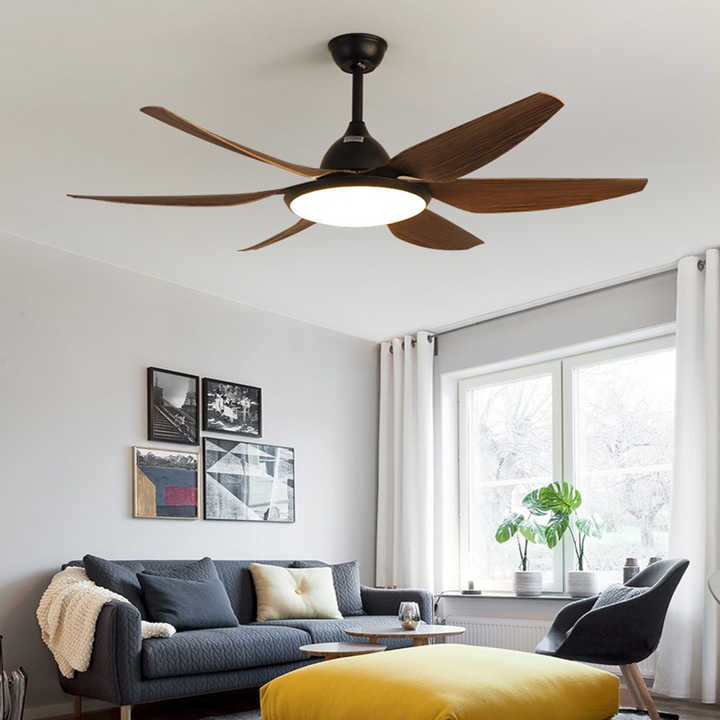 52 Inch Modern Lamp with Fan Lamp for Living Room Bedroom Ceiling Fan with Light