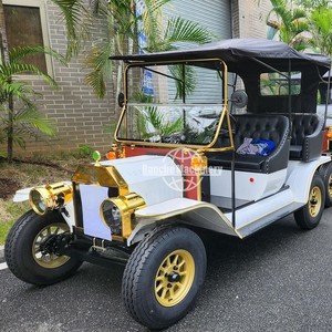 Carritos de golf eléctricos de lujo para turismo en oferta, autobús eléctrico de turismo de alta gama, carrito de golf retro - Product Image 5