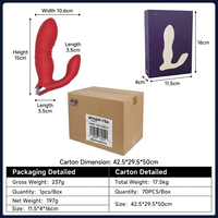 CE FCC RoHS UKCA REACH Zertifiziert 10 Jahre Serviceerfahrung Amazon FBA Prep Smart App Fernbedienung 9 Frequenzen Teleskop-Vibrator