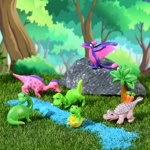 Figuras Decorativas de Dinosaurios de PVC, Escena de Bosque Primitivo, Modelos de Simulación a Color, Juguetes Educativos y Regalos para Niños - Product Image 4