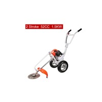 Tondeuse à gazon professionnelle 52cc à pousser manuellement, pour bricolage sécurisé, avec moteur 4 temps de 1500W