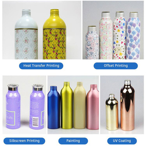 Tùy chỉnh in rỗng nhôm mỹ phẩm Lotion chai kim loại bao bì 100ml 300ml 400ml 500ml Bạc phèn chai với vít nắp - Product Image 6