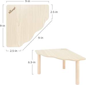 Triangle Hamster Play Plate-forme en bois pour Hamsters nains syriens Gerbilles Souris Dégus ou autres petits animaux de compagnie - Product Image 4