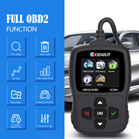 Escáner OBD Universal SC204 2023, Lector de Códigos para Autos y Camiones con Obd1 y Obd2 para Todos los Motores Diésel, Herramientas de Diagnóstico para Autos Asiáticos