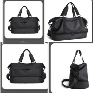 Bolsa de Viaje Deportiva Impermeable de PU con Cierre, Unisex, al por Mayor, OEM, para Gimnasio, Fin de Semana, con Compartimento para Zapatos, Gran Capacidad, Color Sólido - Product Image 3
