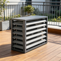 Grille de sortie d'air en alliage d'aluminium pour ventilation, boîte de plénum de sortie d'air pour maintenance CVC