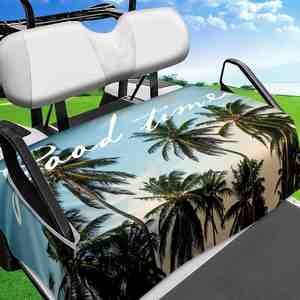 Funda de Asiento para Carro de Golf de Microfibra, Sublimada con Diseño Personalizado, Fácil de Instalar, Antideslizante, Suave y Cómoda - Product Image 2