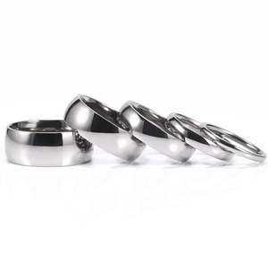 OAHLAN Gioielli alla Moda Anelli in Titanio Lucidato Color Argento 2/4/6/8/10mm Classici <span class=keywords><strong>per</strong></span> Uomo Donna <span class=keywords><strong>Coppia</strong></span> Fidanzamento Matrimonio <span class=keywords><strong>Regalo</strong></span> - Product Image 1