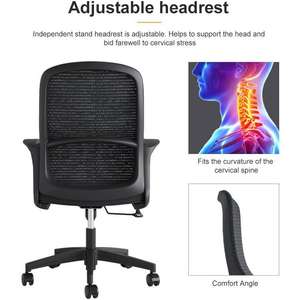 Großhandel Neueste Design-Bürostühle, Äußerst Günstiger Netz-Bürostuhl für den Heimgebrauch, Computerstuhl-Modelle - Product Image 3