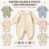 Combinaison pour bébé à manches longues, 3 couches matelassées, couche d'air ultra confortable et respirante, unisexe, logo personnalisé, tenue d'hiver pour bébé en gros