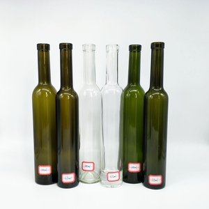 750ml 500ml Venta caliente botella de vino tinto de vidrio transparente botella de vino vacía con corcho/tornillo superior botella de copa de vino 375 <span class=keywords><strong>ml</strong></span> - Product Image 2