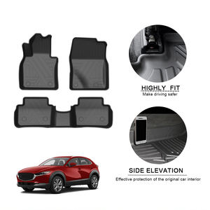 Muchkey – coussinet de pied entièrement entouré <span class=keywords><strong>pour</strong></span> <span class=keywords><strong>Mazda</strong></span> <span class=keywords><strong>CX</strong></span> <span class=keywords><strong>30</strong></span> 2020, tapis de sol antidérapant étanche TPE, <span class=keywords><strong>accessoires</strong></span> de voiture - Product Image 4