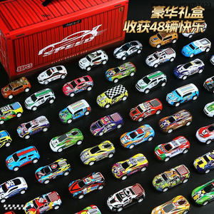 Boîte de rangement à succès, boîte de rangement pour voitures miniatures en alliage, collection de voitures de course, boîte de transport, 48 pièces, voitures miniatures en métal - Product Image 3
