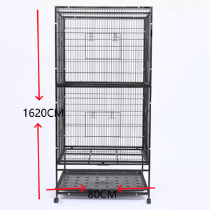 Kandang Burung Besi Tempa Besar dengan Pintu Depan Geser & Dudukan yang Dapat Dilepas untuk Burung Beo, <span class=keywords><strong>Cockatiel</strong></span>, Kandang Burung Besi - Product Image 6