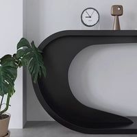 Table minimaliste moderne en bois contre le mur Table de porche pour salon UseGlamorous Furniture