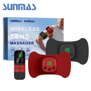 Dispositivo de Terapia TENS Inalámbrico Portátil de Doble Canal con Almohadillas TENS que Utilizan Estimulación de Baja Frecuencia con Control Remoto para la Recuperación Muscular - Product Image 1