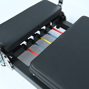 Machine de Pilates pliable multifonctionnelle avec 2 réglages de hauteur pour studio de Pilates, entraînement profond du tronc - Product Image 5