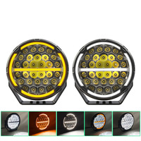 Phare de travail LED rond de 9 pouces 150W, projecteur de conduite, lampe antibrouillard avant tout-terrain pour camion, SUV, VTT